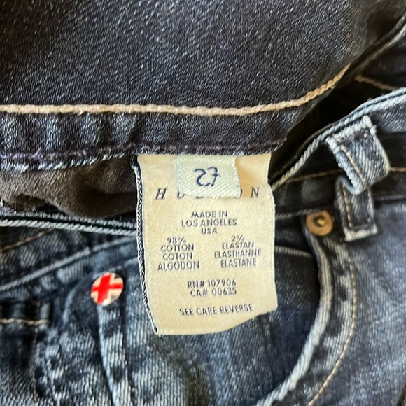 Hudson Signature Flap Pocket Bootcut Stretch Jeans in size 27 - Picture 5 of 7